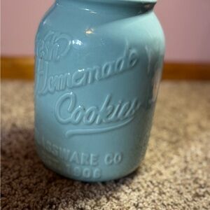 Blue Glassware Co Cookie Jar